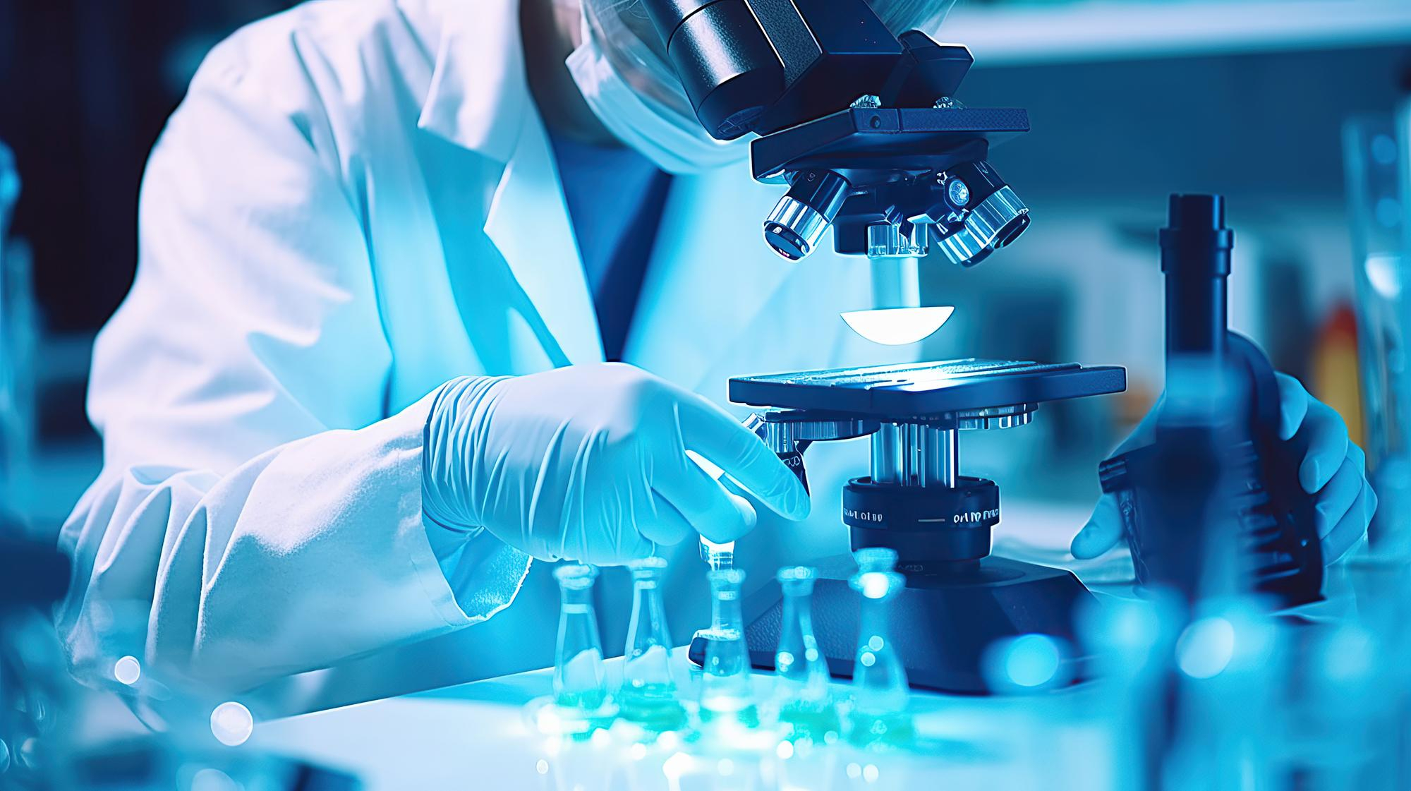 Laboratory scientist at work